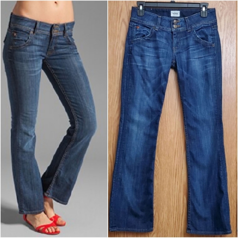 Hudson low-rise signature petite bootcut jeans
